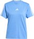 Koszulka damska adidas Essentials 3-Stripes Cotton jasnoniebieska JV7361 XS 2