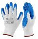 Rękawice ochronne poliestrowe r. 11 /latex biało-niebieskie/ (12/240) 1