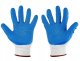 Rękawice ochronne poliestrowe r. 11 /latex biało-niebieskie/ (12/240) 3