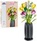 Klocki Konstrukcyjne Bukiet Tulipany W Wazonie 1250 el. LEAN Toys 1