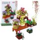 Klocki Konstrukcyjne Kwiaty W Doniczkach 7szt Dwie Półki 1446 el. LEAN Toys 1