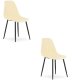 Krzesło WAT kremowe / nogi czarne x 2 1