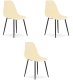 Krzesło WAT kremowe / nogi czarne x 3 1