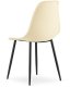 Krzesło WAT kremowe / nogi czarne x 3 5