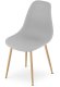Krzesło WAT szare / nogi naturalne x 2 3