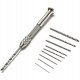 RĘCZNA MINI WIERTARKA DOCISKOWA 10 WIERTŁ 0,8-3MM DREWNO PLASTIK DIY 2