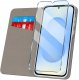 krainaGSM Etui z klapką do Samsung S25+ Plus Zamykane Granatowe Futerał + Szkło 9H 2
