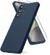 Etui do Samsung S25+ Plus CASE Gumowe GRANATOWE Matowe Silikon Slim +SZKŁO 2