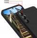 Etui do Samsung S25+ Plus CASE Gumowe CZARNE Matowe Silikon Slim + SZKŁO 9H 5