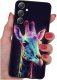 ETUI do Samsung M15 5G WZORY | SILIKONOWE MATT CASE + SZKŁO HARTOWANE 9H 2