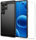Etui do Samsung Galaxy S25 Ultra Pancerne Carbon CASE + Szkło OCHRONNE 9H 1