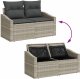 vidaXL Zestaw do jadalni w ogrodzie z poduszką 7 pcs Jasnoszary 9