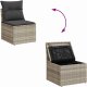 vidaXL Zestaw do jadalni w ogrodzie z poduszką 7 pcs Jasnoszary 10