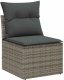 vidaXL Zestaw Sof na Ogród z poduszką 9 pcs Szary 100 x 100 x 71 cm 5