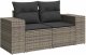 vidaXL Zestaw Sof na Ogród z poduszką 9 pcs Szary 100 x 100 x 71 cm 6