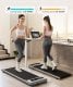 Bieżnia Urevo U1 Smart Walkingpad + Biurko regulowane elektrycznie TUCKANO czarny/orzech 8