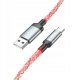 Kabel USB A do USB C Hoco 3A 1 m U112 szary 6