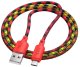 Kabel USB Hoco USB-A - microUSB 1 m Czerwony 1