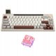 Mechanical keyboard Epomaker RT65 Flamingo Switch grey-white 1