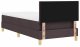 Łóżko z blokiem sprężynowym z materacem Ciemnobrązowe 90x200 cm Tkanina Lumarko! 9