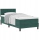 Łóżko pudełkowe z materacem ciemnozielonym 90x200 cm aksamit Lumarko! 1