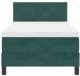 Łóżko pudełkowe z materacem ciemnozielonym 90x200 cm aksamit Lumarko! 7