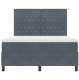 Box Spring Łóżko z Materacem Ciemnoszary 160x200 cm Aksamit Lumarko! 7
