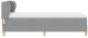 Łóżko Box Spring z materacem - Jasnoszary, 90x200 cm, Tkanina Lumarko! 8