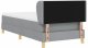 Łóżko Box Spring z materacem - Jasnoszary, 90x200 cm, Tkanina Lumarko! 9