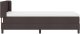 Łóżko kontynentalne z materacem Ciemny brąz 90 x 200 cm Lumarko! 1