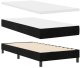 Łóżko z materacem Czarny 100x200 cm Aksamit Lumarko! 2