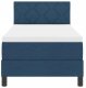 Łóżko Kontynentalne z Materacem i Oświetleniem LED Granatowe 80x200 cm Tkanina Lumarko! 8
