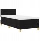 Czarne łóżko sprężynowe z materacem i LED 100x200 cm Lumarko! 6