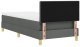 vidaXL Łóżko Na Sprężynach z Materacem & LED Ciemnoszare 100x200 cm Tkanina Lumarko 11