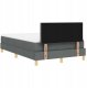 Łóżko z ramą z materacem i LED ciemnoszare 120x190 cm tkanina Lumarko! 10