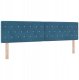 vidaXL Box Spring Łóżko z Materacem i LED Niebieskie 180x200 cm Aksamit Lumarko 7