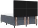 vidaXL Łóżko Box Spring z materacem i LED ciemnoszare 160x200 cm aksamitne Lumarko! 11