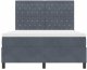 vidaXL Łóżko Box Spring z materacem i LED ciemnoszare 160x200 cm aksamitne Lumarko! 9