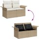 vidaXL Zestaw Sof na Ogród z poduszką 8 pcs Beżowy Polirattan Lumarko 12