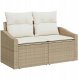 Zestaw Sof na Ogród z poduszką 9 pcs Beżowy Polirattan Lumarko! 6