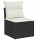 Zestaw Sof na Ogród 8 pcs Czarny i kremowy 80 x 80 x 71 cm Lumarko! 5