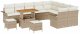 Zestaw Sof na Ogród 12 pcs Beż, Kremowy 90 x 55 x 71 cm Lumarko! 1