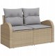 Zestaw sofy ogrodowej z poduszkami Beżowy Polirattan Akacja Lumarko! 5