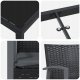 vidaXL Zestaw do jadalni w ogrodzie 5 pcs Czarny Polirattan Lumarko! 9