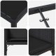 vidaXL Zestaw do jadalni w ogrodzie z poduszką 5 pcs Czarny Polirattan Lumarko! 8