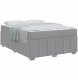 Ramka łóżka z materacem Jasnoszary 160 x 200 cm tkanina Lumarko! 3