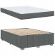 Ramka łóżka z materacem ciemno szary 160 x 200 cm tkanina Lumarko! 5