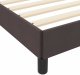 Łóżko sprężynowe z materacem ciemnobrązowy 120 x 190 cm tkanina Lumarko! 2