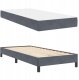 Łóżko kontynentalne z materacem Ciemnoszary 100 x 200 cm Lumarko! 5