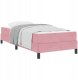 Łóżko kontynentalne z materacem Różowy 90 x 200 cm Aksamit Lumarko! 1